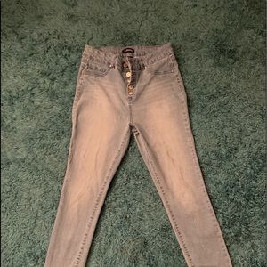d.jeans light blue button fly jeans size 8